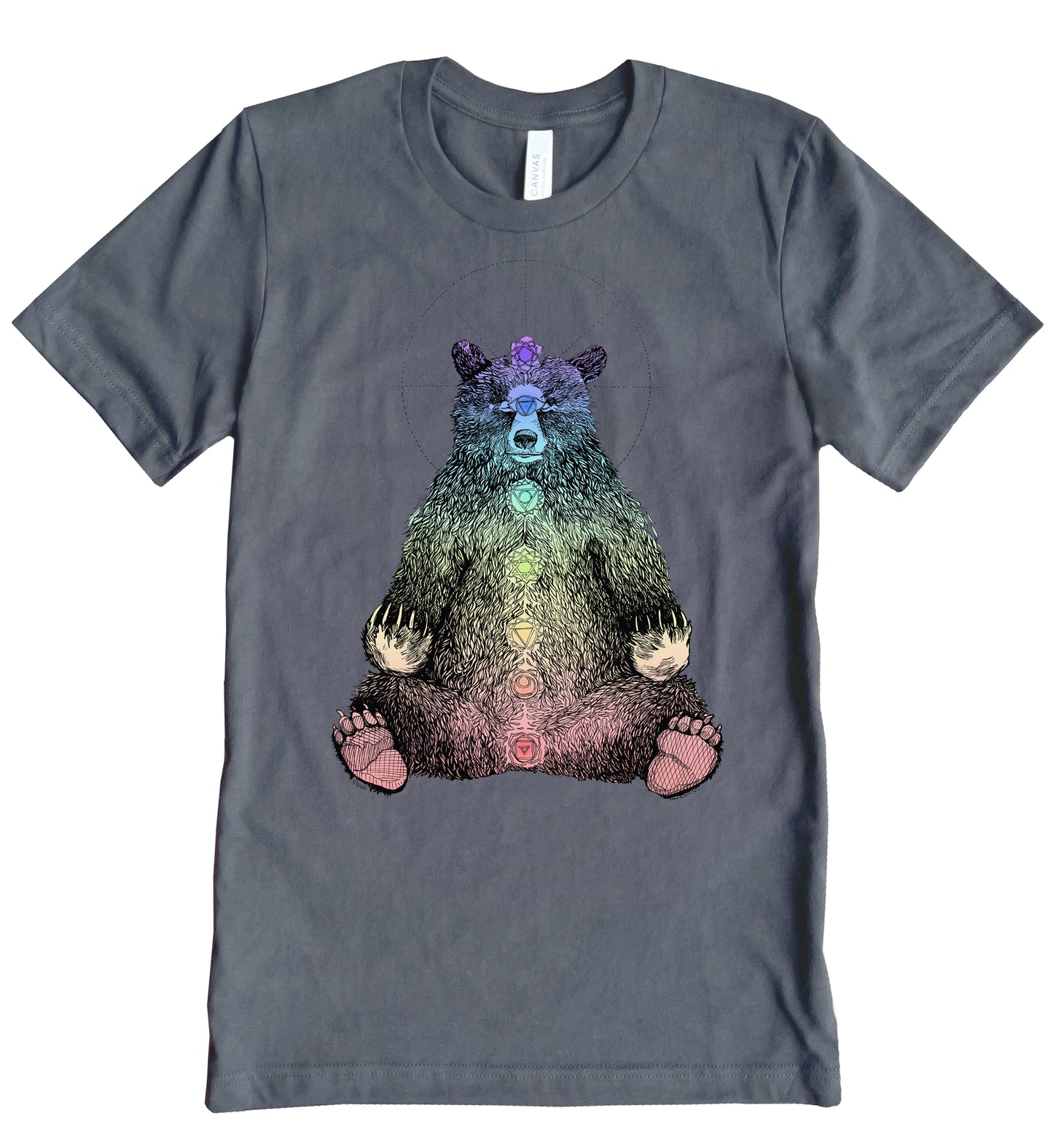 Kundalini Bear in Colour Unisex Cotton Jersey Tee