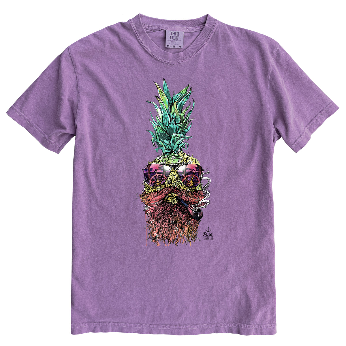 Captain Pina in Colour Ink Comfort Colours Heavyweight Cotton Unisex Tee