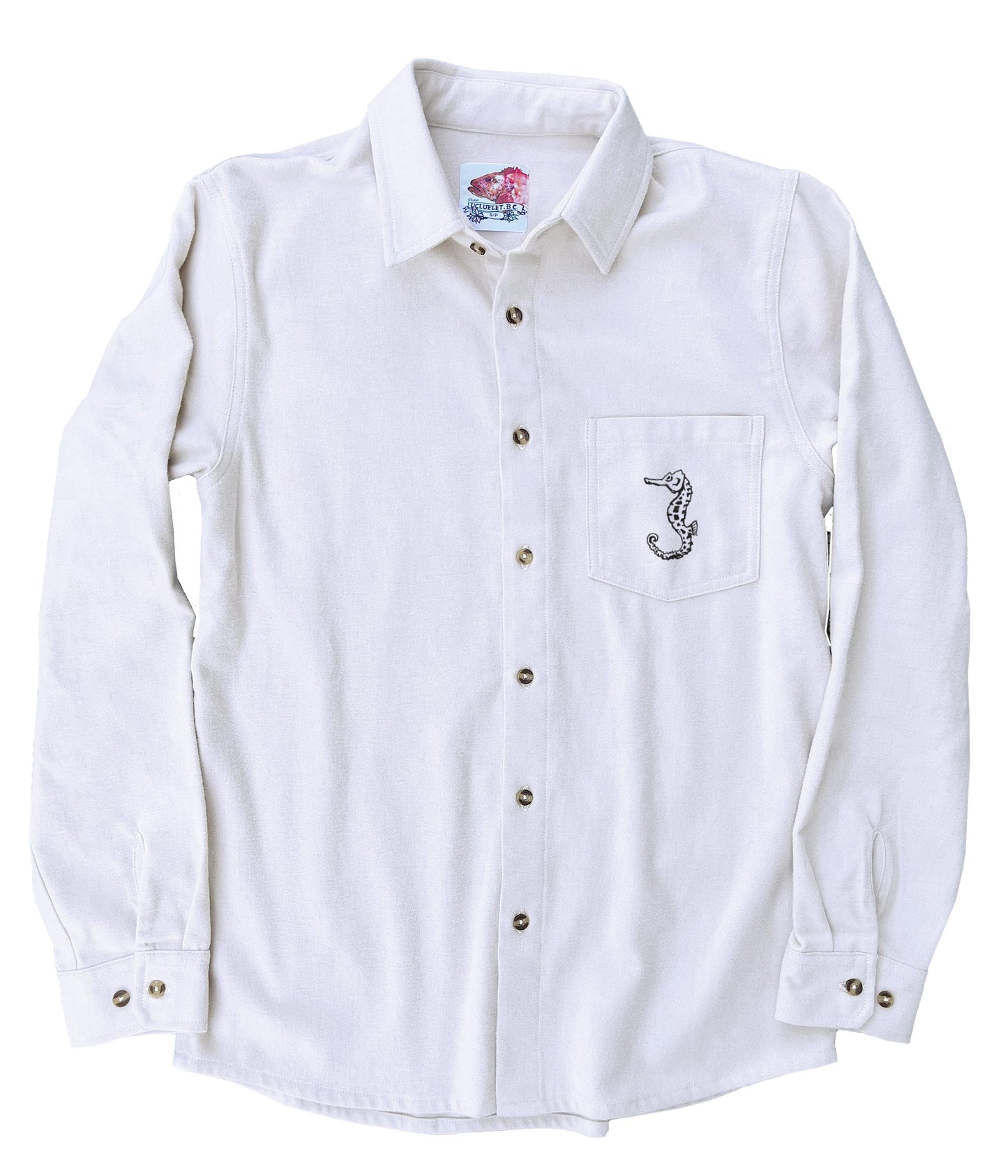 Mermaid Singing in Colour Organic Cotton Flannel