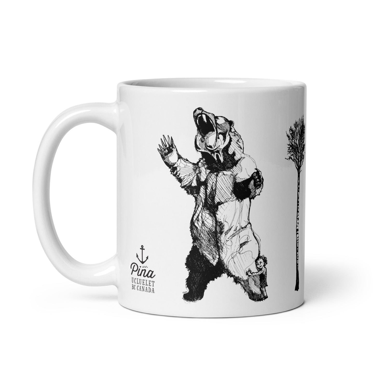 Bearhugger White Glossy Mug