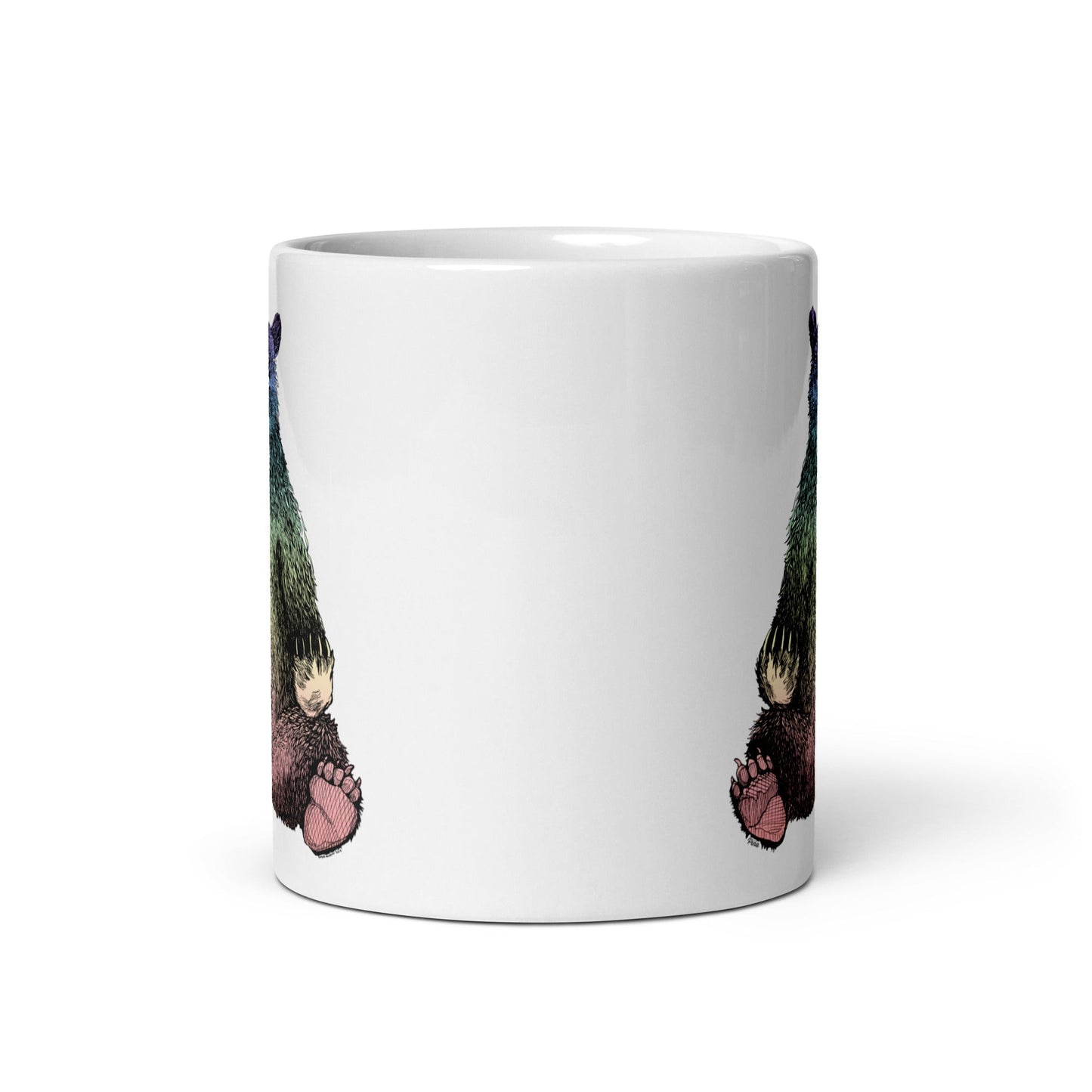 Kundalini Bear White Glossy Mug