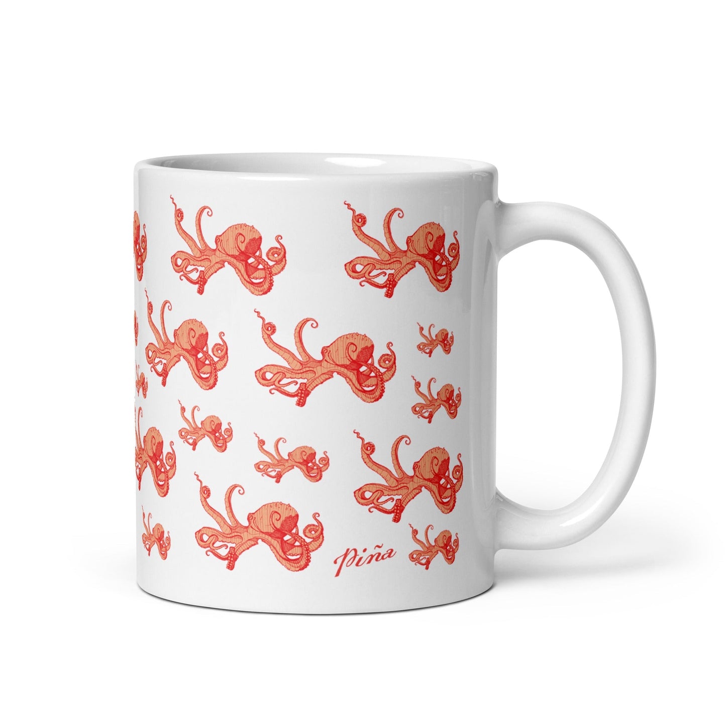Orange Octopus Mug