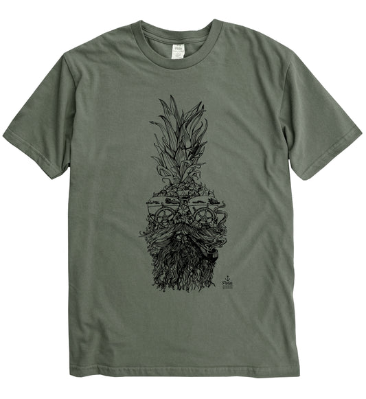 Captain Pina in Black Ink Organic Cotton Unisex Tee