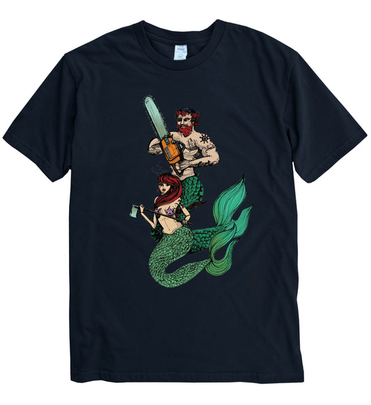 Chainsaw Mercouple Organic Cotton Unisex Tee