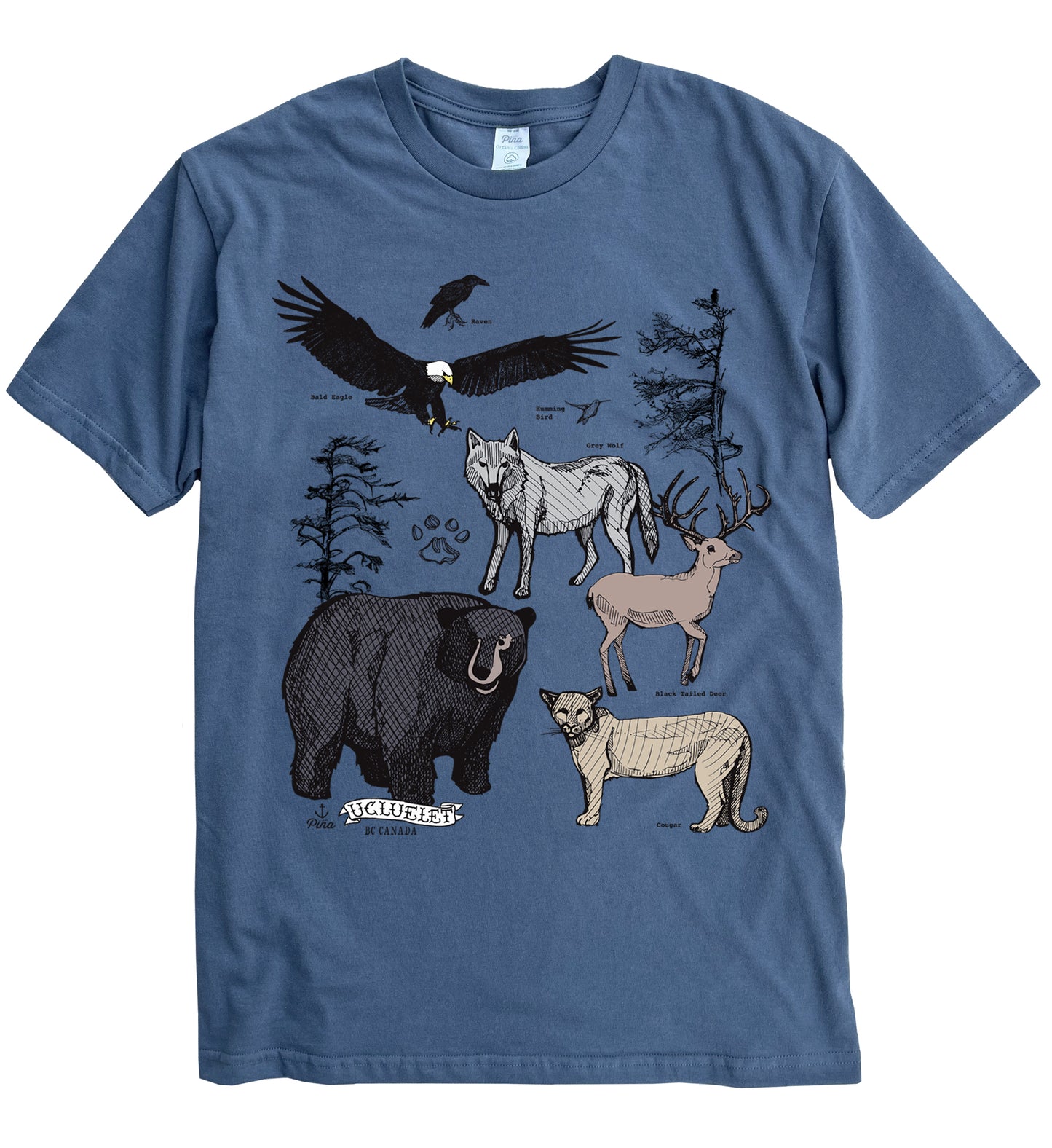 Forest Species in Full Colour Organic Cotton Unisex Tee