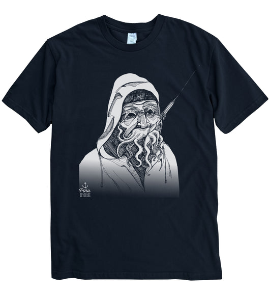 Old Salty in White Ink Organic Cotton Unisex Tee
