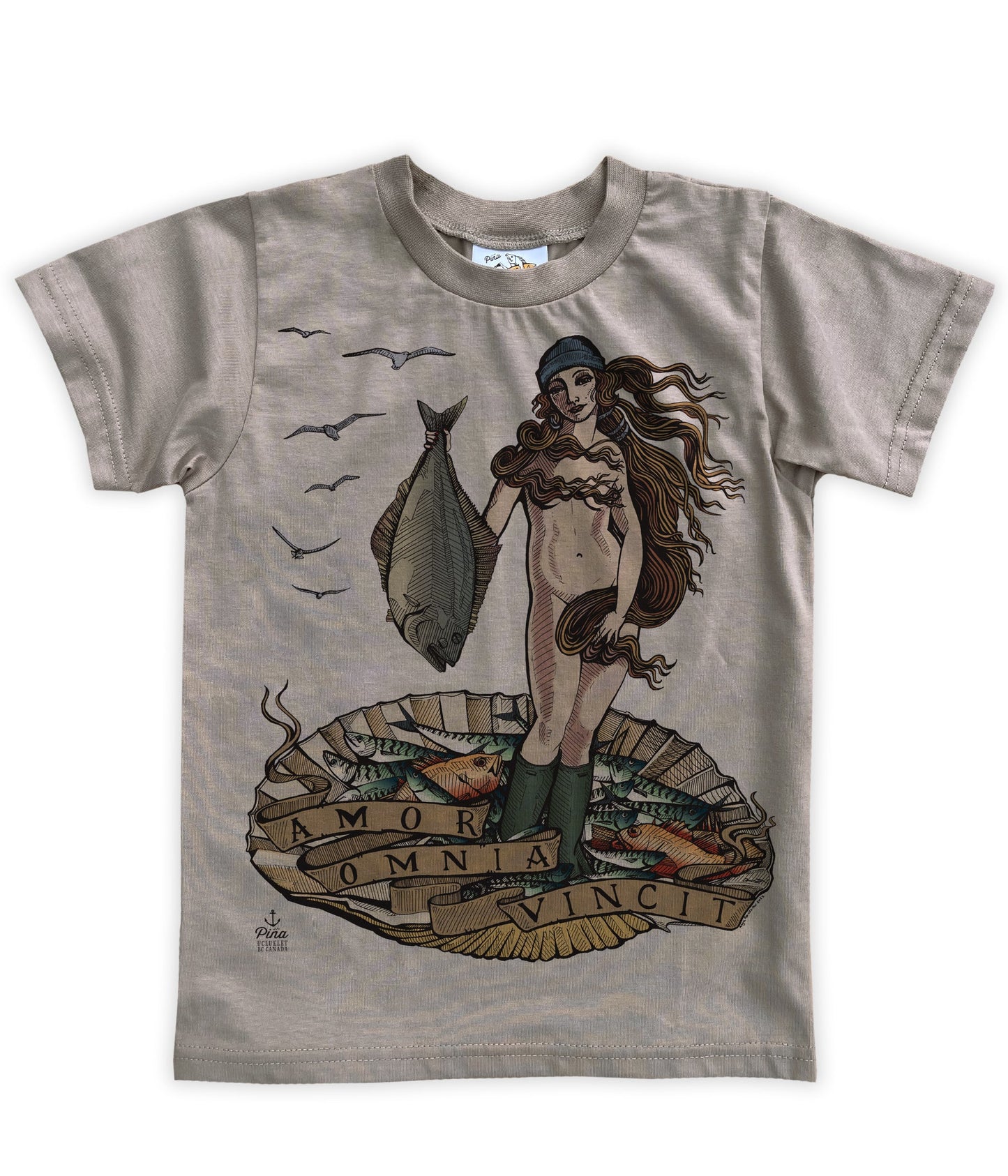 Birth of Venus in Colour Organic Cotton Kids Tee