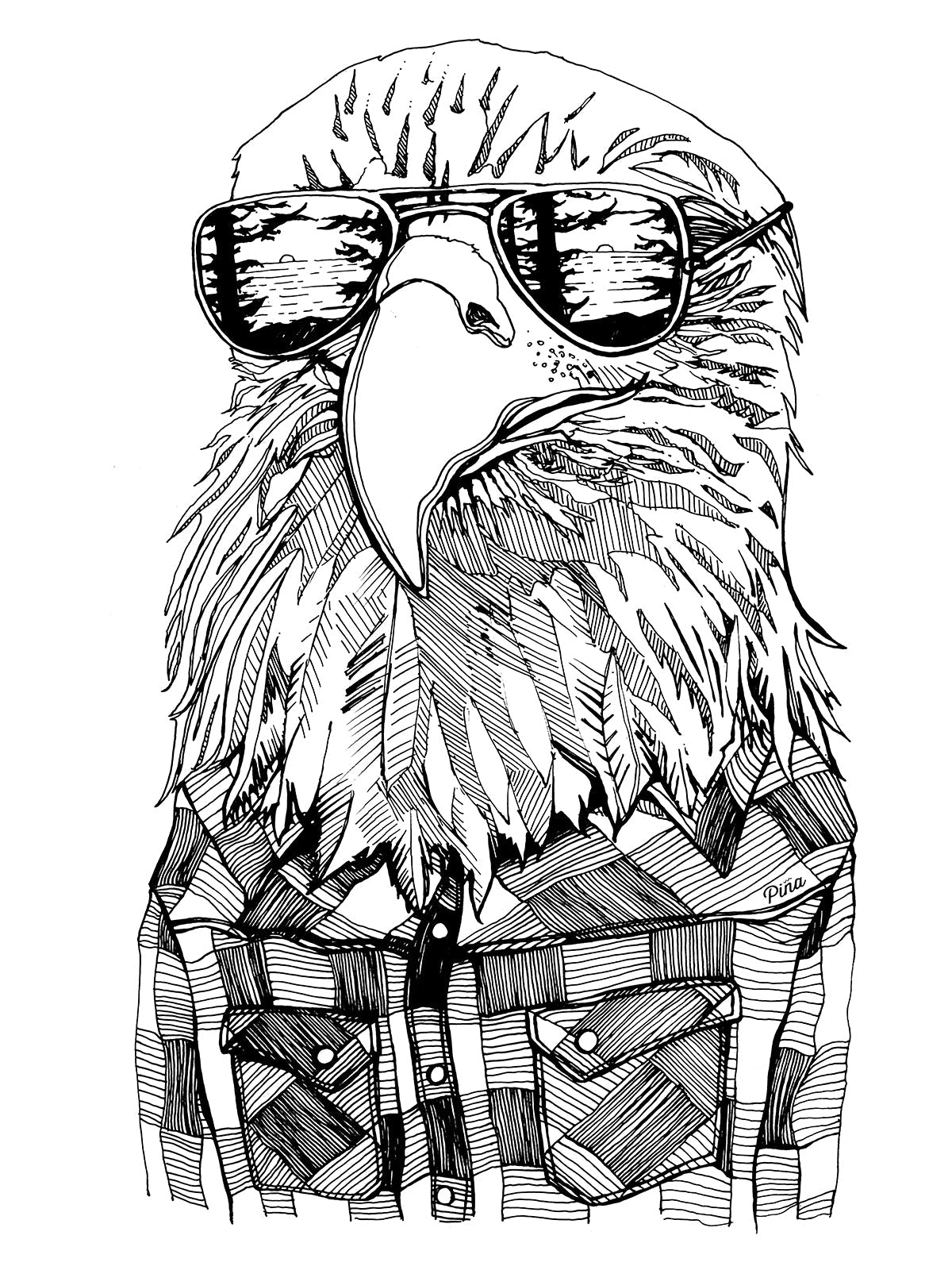 Hipster Eagle