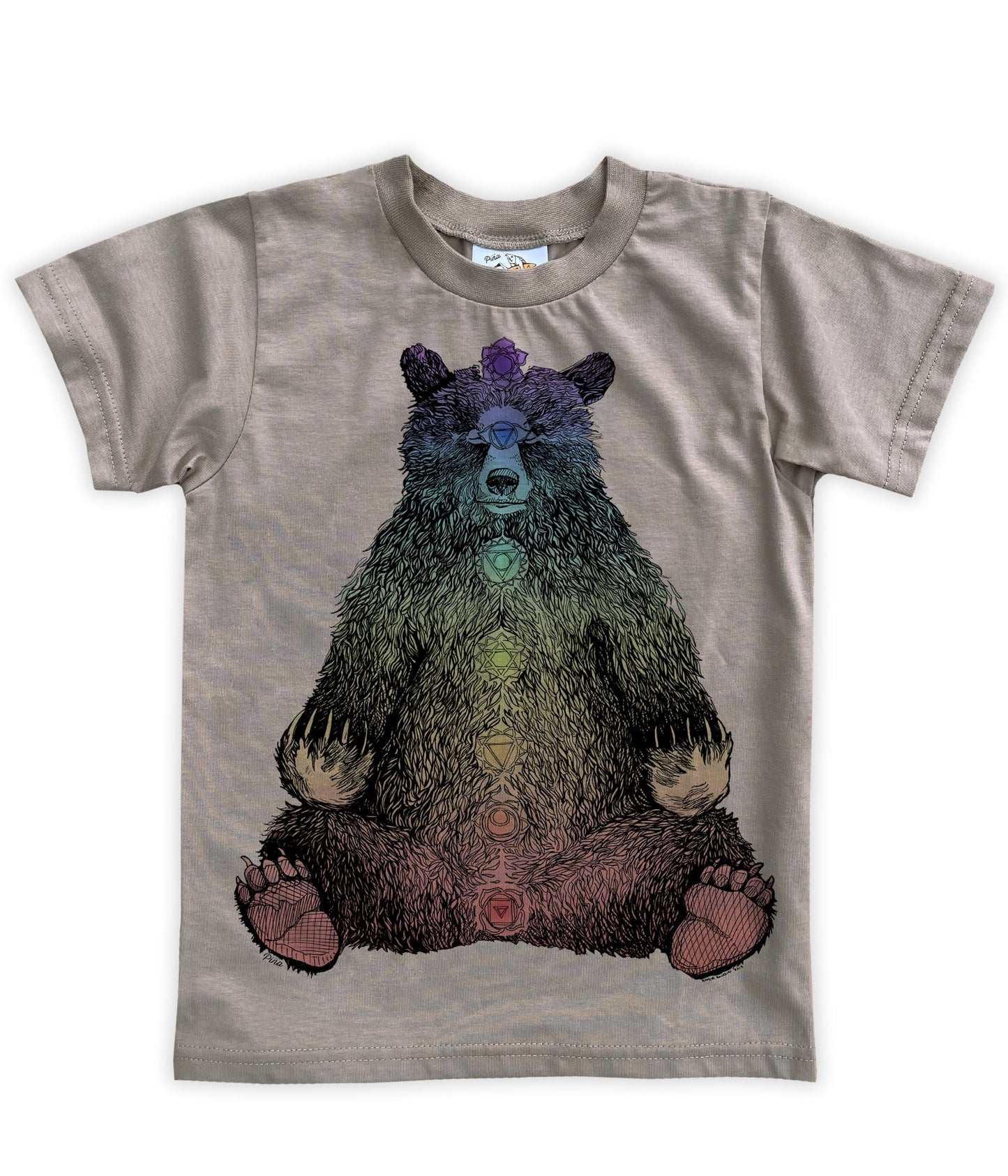 Kundalini Bear in Colour Organic Cotton Kids Tee