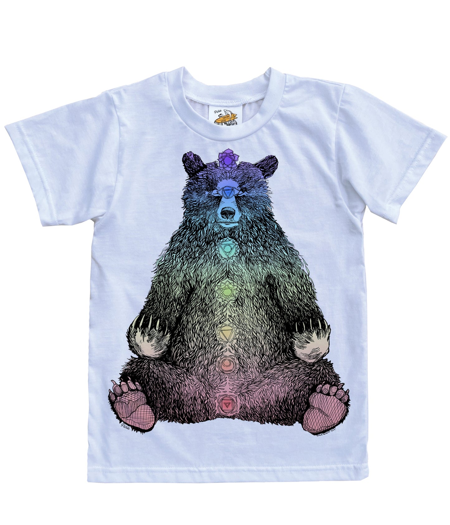 Kundalini Bear in Colour Organic Cotton Kids Tee