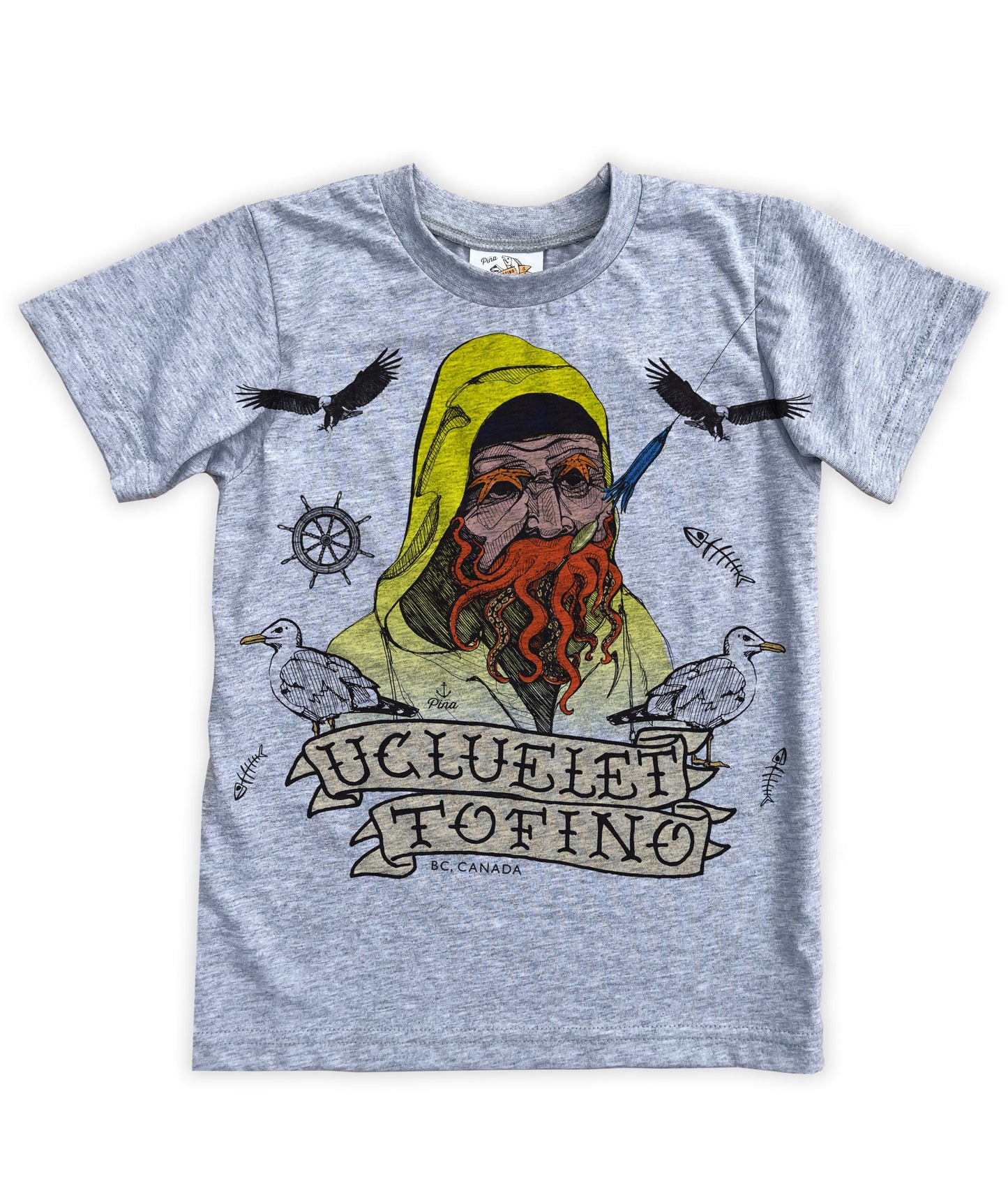 Old Salty Compilation in Colour Organic Cotton Kids Tee