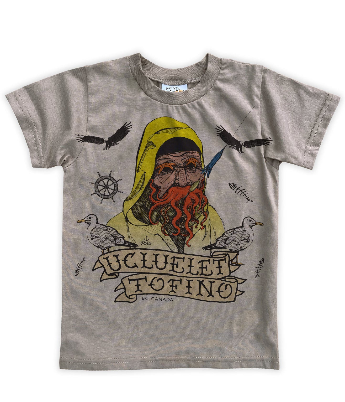 Old Salty Compilation in Colour Organic Cotton Kids Tee