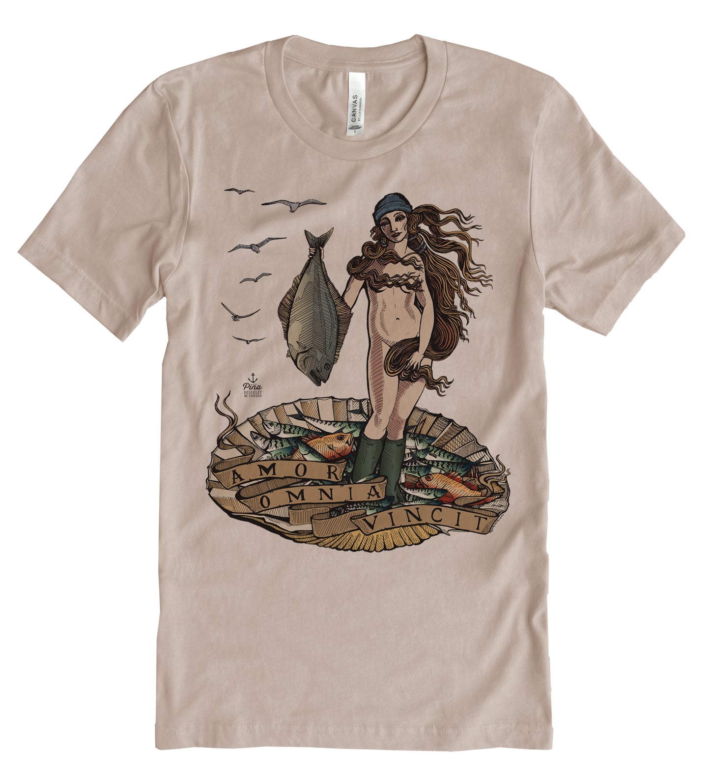 Birth of Venus in Full Colour Unisex Cotton Jersey Tee