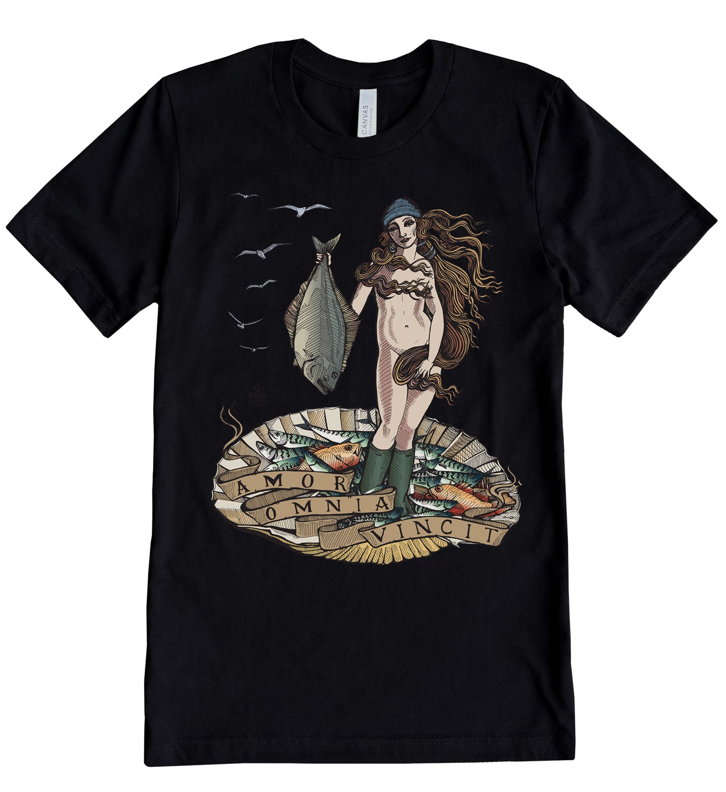 Birth of Venus in Full Colour Unisex Cotton Jersey Tee