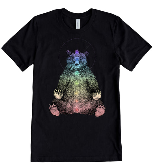 Kundalini Bear in Colour Unisex Cotton Jersey Tee