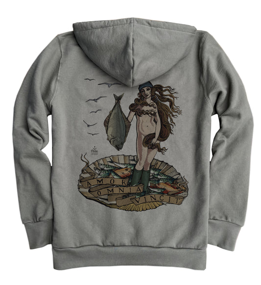 The Birth of Venus in Full Colour, 2 prints, Organic Unisex Hoodie Made in Canada