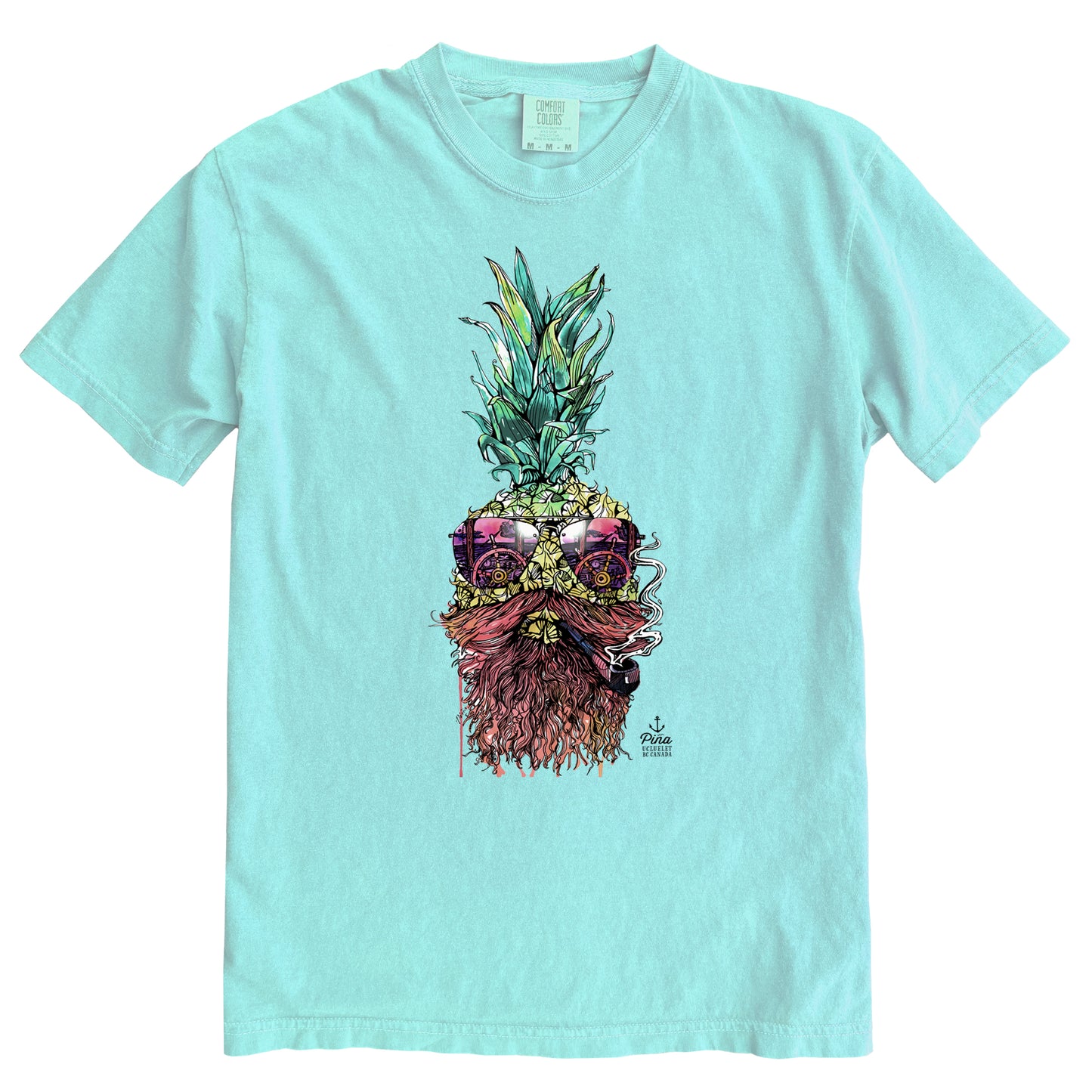 Captain Pina in Colour Ink Comfort Colours Heavyweight Cotton Unisex Tee