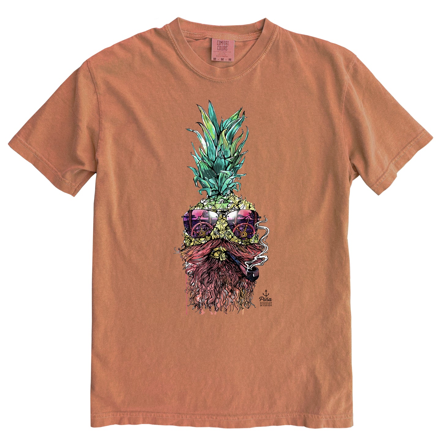 Captain Pina in Colour Ink Comfort Colours Heavyweight Cotton Unisex Tee