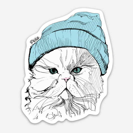 Cat Toque Sticker