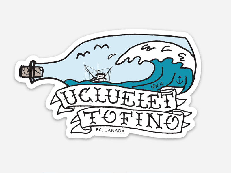 Bottle Wave Sticker