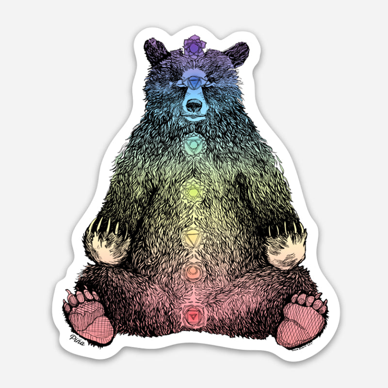 Kundalini Bear Sticker