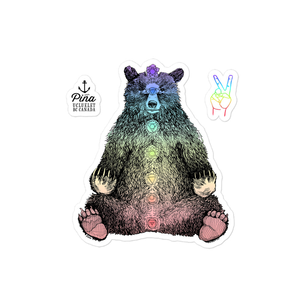 Kundalini Bear Sticker