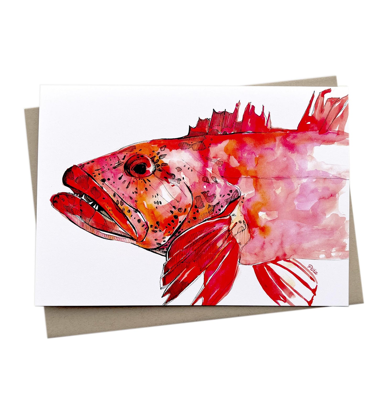 Lingcod Greeting Card