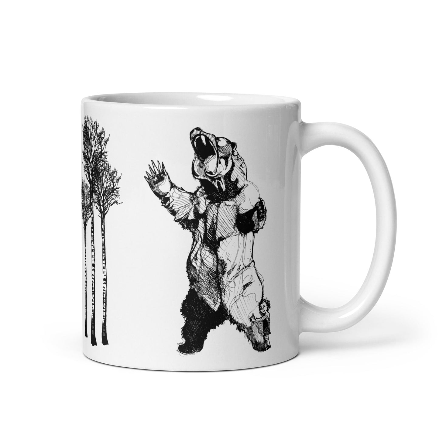 Bearhugger White Glossy Mug
