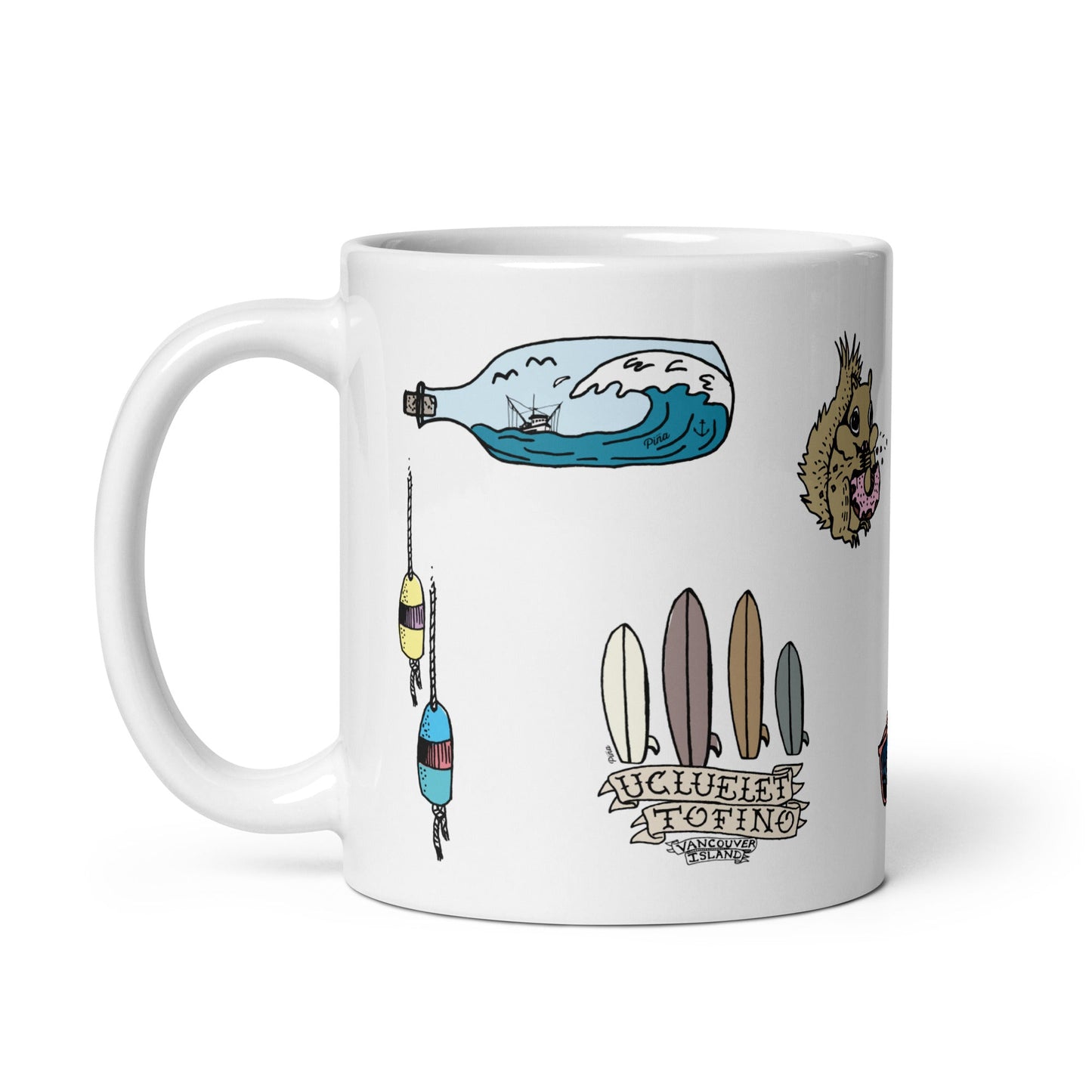 Crap Art White Glossy Mug