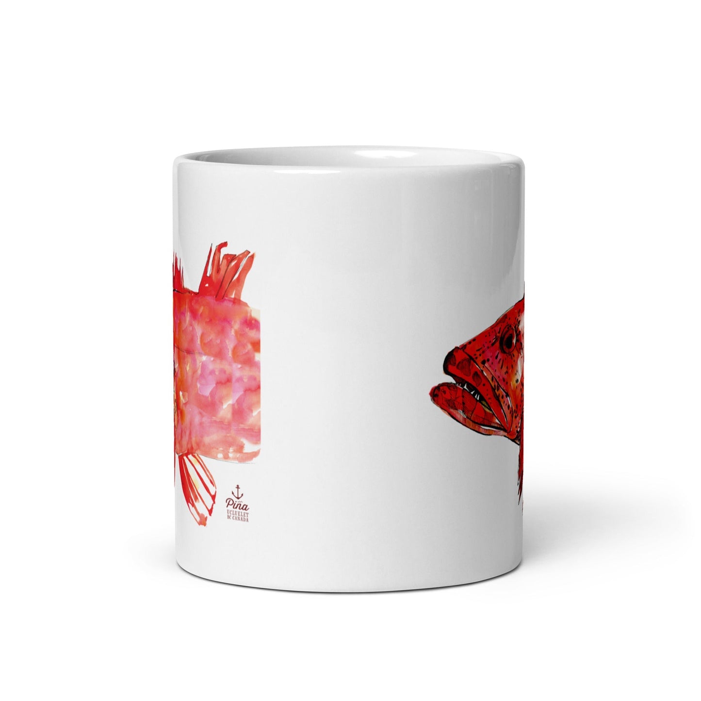 Lingcod White Glossy Mug