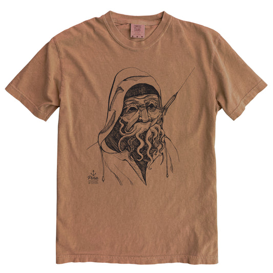 Old Salty in Black Ink Comfort Colours Heavyweight Cotton Unisex Tee