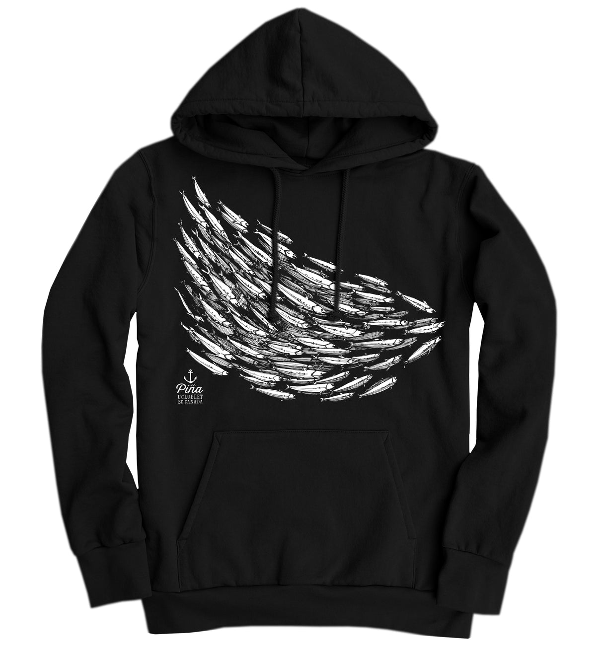 Fish School Organic Cotton Unisex Pullover Hoodie