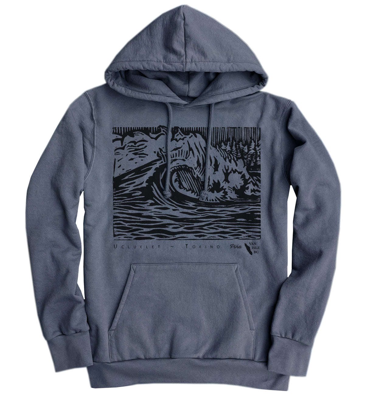 PNW Wave Organic Cotton Unisex Pullover Hoodie