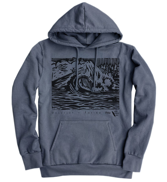 PNW Wave Organic Cotton Unisex Pullover Hoodie