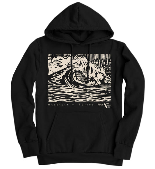 PNW Wave Organic Cotton Unisex Pullover Hoodie