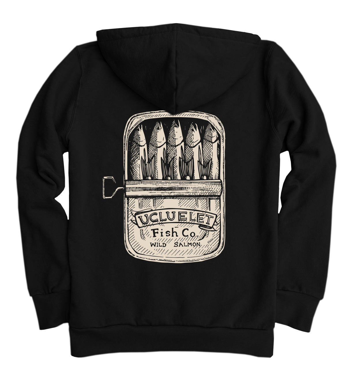 Salmon Can Organic Cotton Unisex Pullover Hoodie