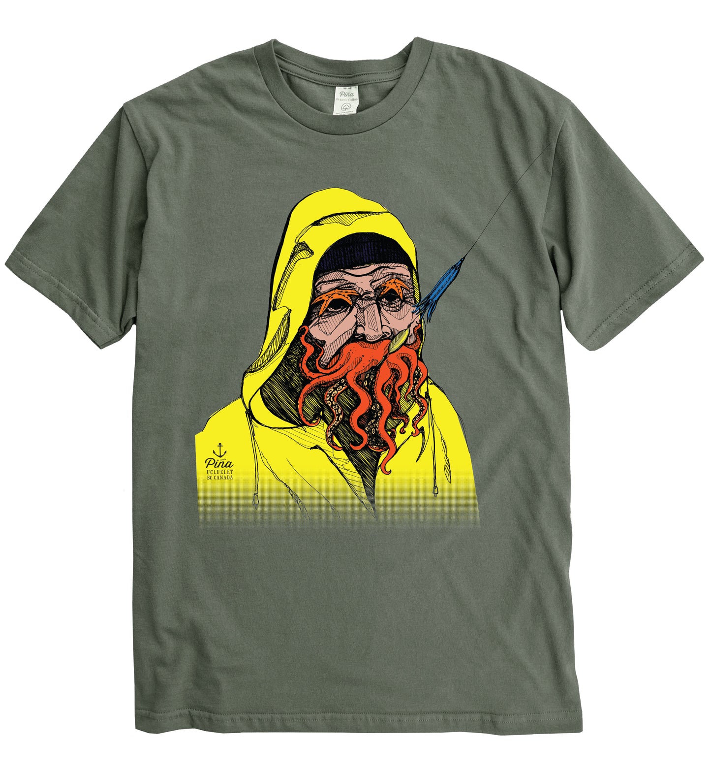 Old Salty in Full Colour Organic Cotton Unisex Tee