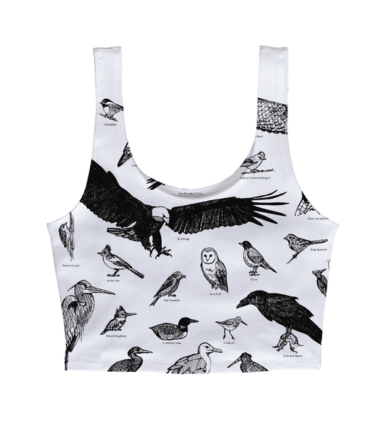 Bird Species of Ucluelet in Black Crop Tank