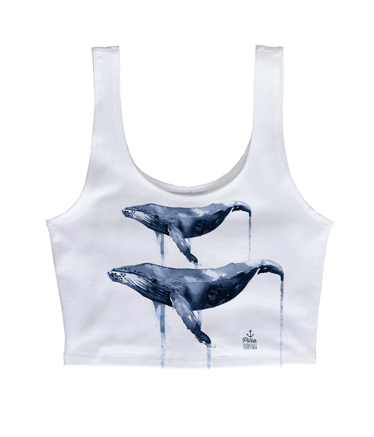 Watercolour Double Humpback Crop Tank