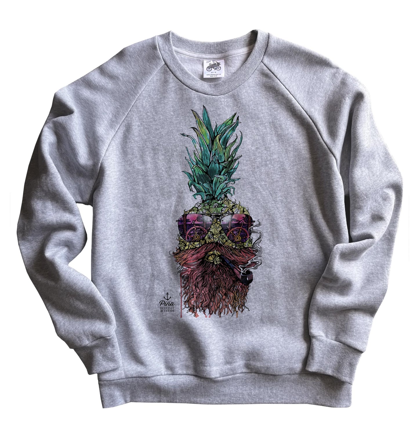 Captain Pina In Colour Organic Cotton Unisex Sweatshirt