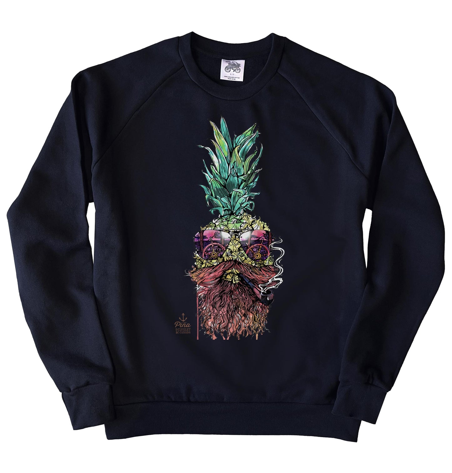 Captain Pina In Colour Organic Cotton Unisex Sweatshirt