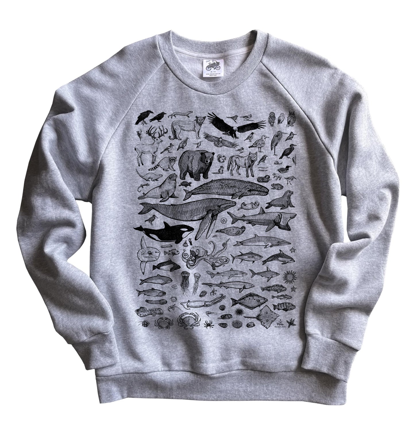 Species of Ucluelet Black Ink Organic Cotton Unisex Sweatshirt