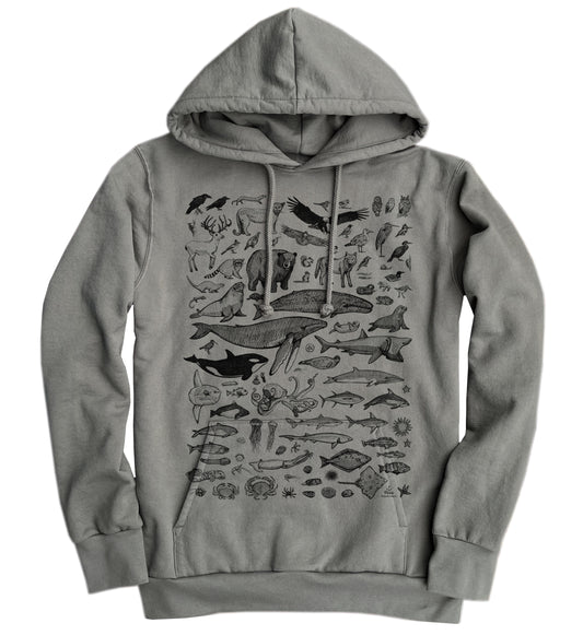 Species of Ucluelet Organic Cotton Unisex Hoodie Made in Canada