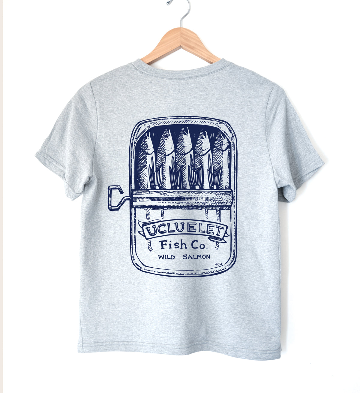 Salmon Can Ladies Organic Cotton Tee