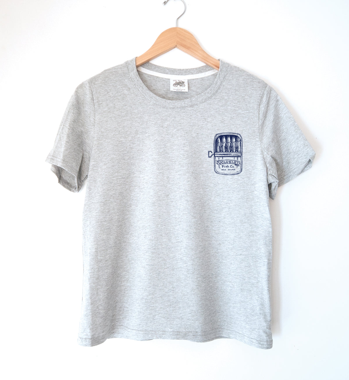 Salmon Can Ladies Organic Cotton Tee