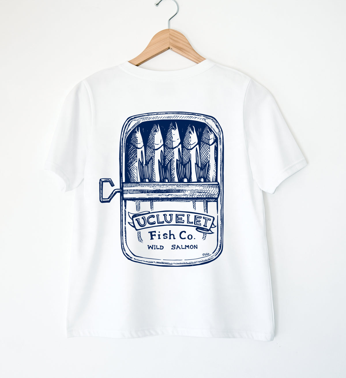 Salmon Can Ladies Organic Cotton Tee