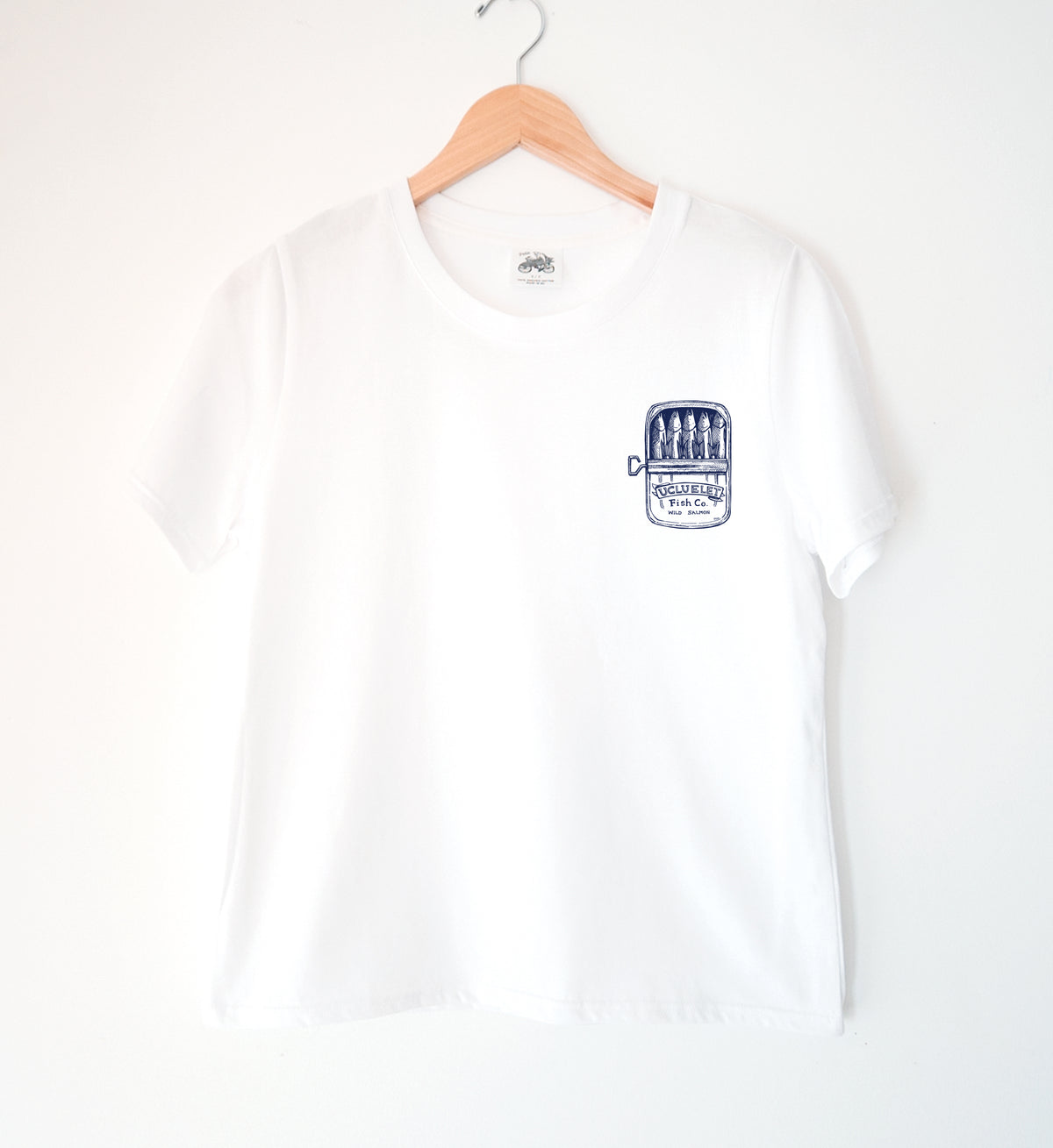 Salmon Can Ladies Organic Cotton Tee