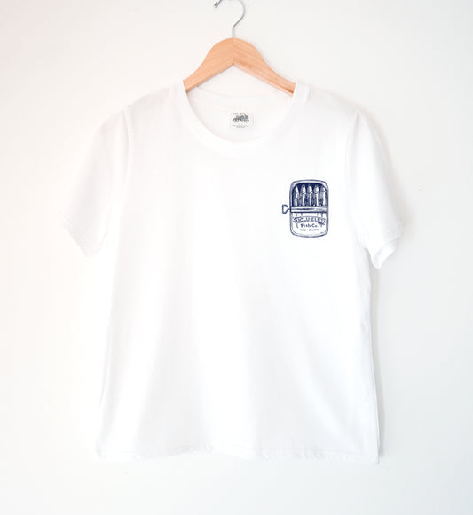 Salmon Can Ladies Organic Cotton Tee