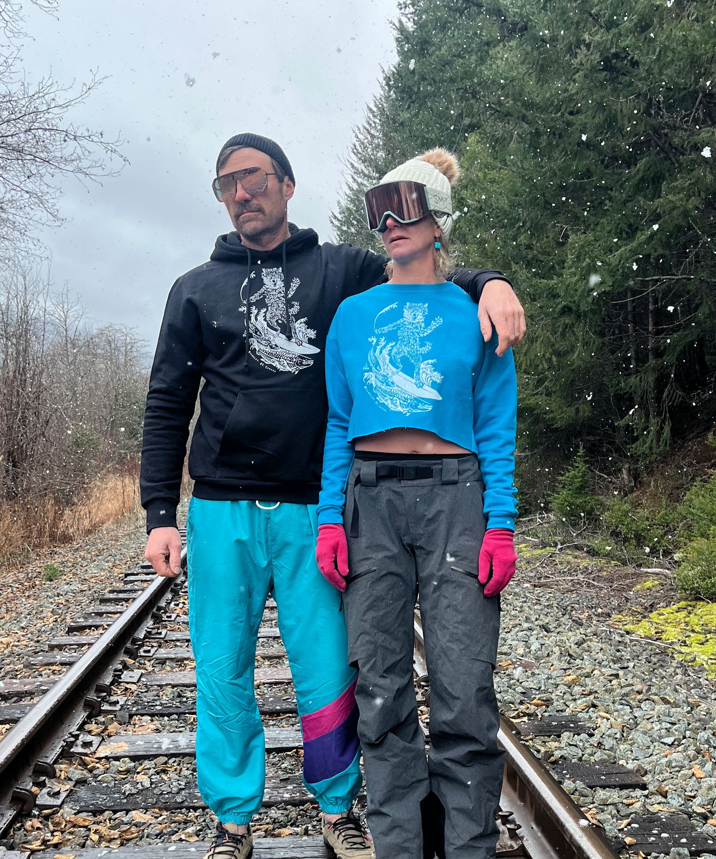 Organic Cotton Unisex Hoodie With Seawolf Design