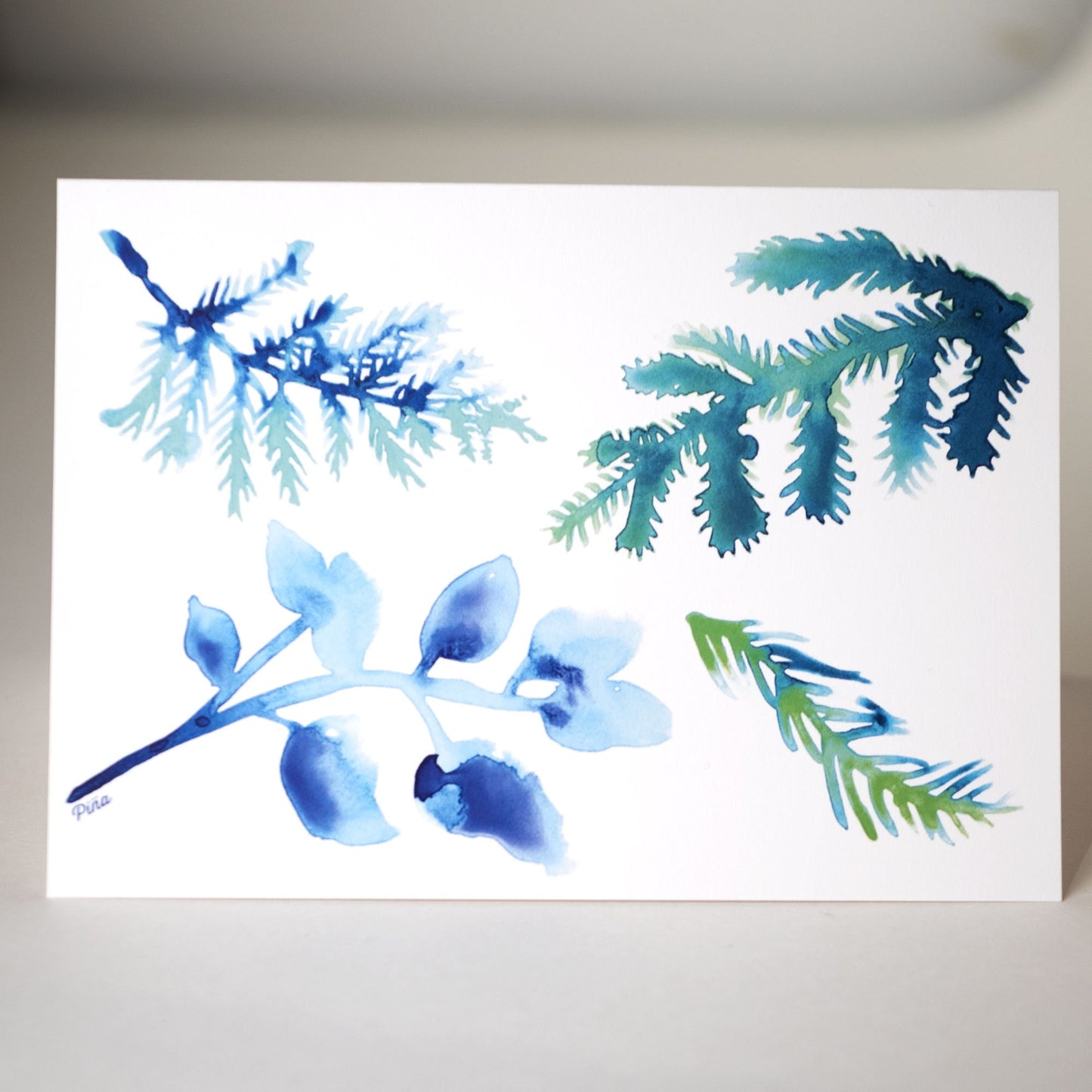 Watercolour Foliage Greeting Card